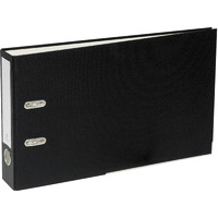 Bindertek 2-Ring 2-Inch Linen Textured Top File Legal Binder  For Top-Punched 8.5 X 14 Paper  Black (Tflslimn-Bk)