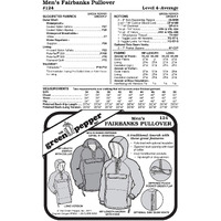 Men's Fairbanks Pullover Coat Jacket #124 Sewing Pattern (Pattern Only) Gp124