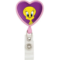 Looney Tunes Tweety Bird Heart Lanyard Retractable Reel Badge Id Card Holder