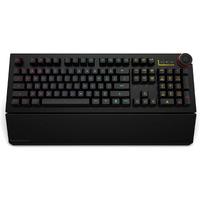 Das Keyboard 5Qs Smart Rgb Programmable Mechanical Keyboard For Work & Gaming  Soft Tactile Mechanical Switches  Built-In Rgb Profiles  Palm Rest  Volume Knob  Aluminum Top (104 Keys  Black)