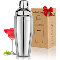 Cocktail Shaker 25Oz Martini Shaker Bar Shaker Drink Shaker Bar Tools With Built-In Strainer For Bartender  Professional 18/8 Stainless Steel Margarita Mixer For Mixed Drinks
