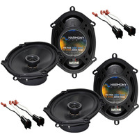 Harmony Audio Bundle Compatible With 1998-2011 Ford Ranger (2) Ha-R68 5X7 6X8 New Factory Speaker Replacement Upgrade Package 225W Speakers With Ha-725600 Speaker Replacement Harness