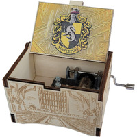 Thelaser'sedge  Hogwarts Castle  Harry Potter Music Box With Movies Hedwig's Theme  Gifts For Women  Men  Birthday  Christmas  Mothers Day  Anniversary Or Merchandise Decor - Hufflepuff House