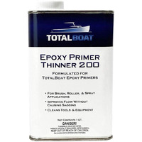 Totalboat Epoxy Primer Thinner 200 Marine Solvent (Quart)  Clear  32 Fl Oz (Pack Of 1)