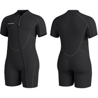 Seaskin Plus Size 3Mm Shorty Wetsuit For Mens And Womens