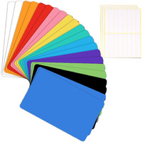 22Pcs Library Book Dividers Library Dividers With 3Pcs Sticker Labels  6""X 12"" Assorted Colored Bookshelf Markers For Bookshelf/Homeschool Area Helps Find Books Fast