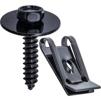 Rexka 20 Sets M4.2 Universal Fender Liner Engine Splash Shield Hex Head Screw & U Nut Kit For Gm Chevy Ford Buick Jeepchrysler - Multipurpose - Type A