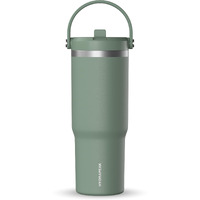Hydrapeak Nomad 32 Oz Tumbler With Handle And Straw Lid  Leakproof Tumbler  Tumbler Lid Straw  Double Insulated Tumblers  32Oz Double Insulated Cup Straw  Stainless Steel (Sage Leaf)