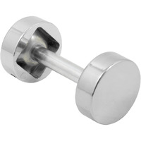 Round Handleset Hole Cover  1 Inch Diameter  Fits Doors 1-3/8"" To 2-1/4"" Thick  Polished Chrome By Stone Harbor Hardware