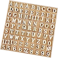 1 Inch 1048 Pieces Wood Letters For Crafts Unfinished Wooden Alphabet Letters With Sorting Tray For Scrapbooking