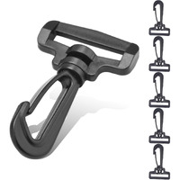 12Pcs Plastic Swivel Snap Hook Clips For Purse  1-1/4 Inch Rotary Swivel Clasp Shoulder Strap Crossbody Bag Backpack Strap Clip Nylon Webbing Hook Clip Clasps Purse Strap Hardware Replacement Clip