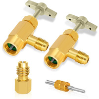 Boltigen R134A Can Tap  Self Sealing & Puncture Style 134A Can Taps  Ac Freon Can Tap Kit  With R134A Tank Adapter  Valve Core Removal Tool  For R134A Refrigerant Refill