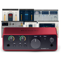 Audiodeluxe Focusrite Scarlett Solo (4Th Gen) Usb Audio Interface And Waves Musicians 2 Bundle