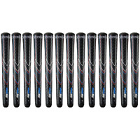 Jumbomax Golf Grips Jmx Ultralite Tapered Golf Club Grips  Oversize Golf Grips 25% Lighter Than Standard  Black / Red  White  Blue  Standard Jumbo (+1/8) - (Set Of 13)