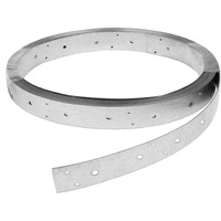 32Ft Galvanized Perforated Strap Tie Strap Brace   Steel Coil Strapping 1?"" Width Commercial Strapping  20 Gauge Utility Strap For Wall Studs  Bottom Of Floor Joists  Shear Wall X-Bracing