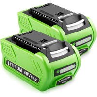 Fancy Buying 40V 6.0Ah Battery Replacement For Greenworks G-Max 40V Power Tools 29462 29252 20202 22262 25312 25322 20642 22272 27062 21242 (2 Pack)