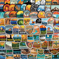 156 Pcs National Parks Sticker Pack  Outdoor Nature Camping Hiking Inspired Waterproof Vinyl Decals For Water Bottles Laptop Car  Travel Adventure Partks Sticker
