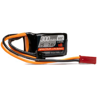 Spektrum 7.4V 300Mah 2S 50C Lipo Battery: Jst-Rcy  Spmx3002S50