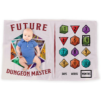 Logovision Dungeons And Dragons Baby Milestone Blanket  36""X58"" Future Dungeon Master  Unisex For Baby Boy And Girl