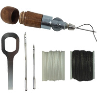 Repair Stitch Tool | Made In Usa | Sewing Awl For Bounce Houses  Inflatables  Leather  Thick Fabric  Shoes  Bags  Belt  Upholstery Repair Kit & Crafts Leather  Tarp Stitching. Professional Heavy Duty