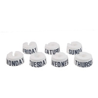 Deluxe Weekly Hanger Markers - Quickly Identify Which Outfit To Wear For Each Day Of The Week