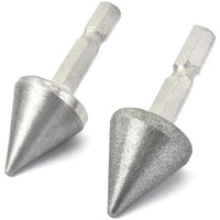 Scottchen Pro Woodworking Square Hole Drill Bit Sharpener Mortise Chisel Bit Sharpening Tool Up To 1/2"" Bit Grit #220/600-2Pack