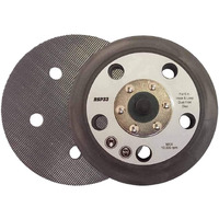 Superior Pads & Abrasives Rsp33 5"" Diameter - 5/16""-24 Unf Threaded Shaft Hook & Loop Sander Pad With 5 Vacuum Holes Replaces Oem #15000 For Porter Cable 7344 7335 97355 Sanders