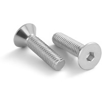 1/4-20 X 3/4"" Flat Head Socket Cap Screws Countersunk Bolts  304 Stainless Steel 18-8  Bright Finish  50 Pcs