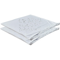 Kingnex 2 Pack Feather Proof Pillow Protectors 18X18 Waterproof Pillow Covers For Square Throw Pillow 18X18