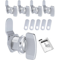 Naissian Rv Thumb Cam Lock Keyless Thumb Twist Operated  For Boat  Rv Storage Compartment Baggage Door  Outdoor Shower Lock Latch 7/8 Inch  Pack Of 5