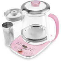 Aroma Professional Awk-701 16-In-1 Nutri-Water  Green  Fruit  Flower Tea  Coffee  Multi-Use Kettle  Delay Timer  1.5L  Pink