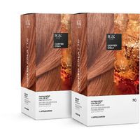 Igk Permanent Color Kit (2-Pack) Copper Cola - Dark Coppery Blonde 7C | Easy Application + Strengthen + Shine | Vegan + Cruelty Free + Ammonia Free |
