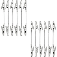 Double Head Alligator Clip Zzlzx 12Pcs Metal Wire Pictures Memo Note Clamps  Photo Holders  Multi-Purpose Picture Hangers
