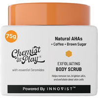 Chemist At Play Exfoliating Body Scrub For Removing Tan & Dead Skin Cells | Rough & Bumpy Skin  Tanned & Pigmented Skin | For Smooth  Soft & Bright Skin | Natural Ahas | Coffee 2.6 Fl Oz.