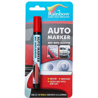 Window Markers For Glass Washable Car Window Paint Pen- Dry Erase Liquid Chalk Marker Car Decorations On All Surfaces  Tire  Windshield - Auto Marker  Autowriter  Rain Resistant (Red  Fine Tip)