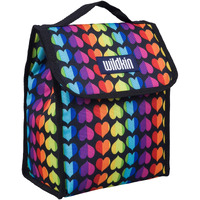 Wildkin Kids Insulated Lunch Bag For Boys & Girls  Reusable Lunch Bag Is Perfect For Daycare & Preschool  Ideal Size For Packing Hot Or Cold Snacks For School & Travel Lunch Bags (Rainbow Hearts)
