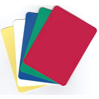 Set Of 5 Plastic Poker Cut Cards (Assorted Colors)