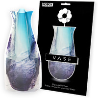 Modgy Expandable Flower Vase Plastic Decorative Modern Vases For Flowers Centerpieces Dining Table Decor Living Room Bathroom Wedding Office  Love Noir