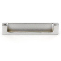 Richelieu Hardware Bp897128140 5 1/16-Inch (128 Mm) Center-To-Center Chrome Modern Recessed Cabinet And Drawer Pull Handle For Kitchen  Bathroom  And Furniture