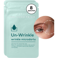 The Good Patch Un-Wrinkle Microdart Anti Wrinkle Patches For Crows Feet And Between Eyes  Made With Sodium Hyaluronate  Aloe Vera  Peptides  Clinically Proven (8 Total Microdart Patches)