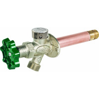 Prier C-144D12 Frost Free Anti-Siphon Outdoor Wall Hydrant  12-Inch   Green