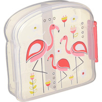 Sugarbooger Good Lunch Sandwich Box  Flamingo  1 Count (Pack Of 1)