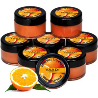 Lip Balm - ? Renewal Theraphy - ? Orange & Shea Butter Flavor - ? All Natural - ? Pack Of 8 X 10 Gms(0.35 Ounces) In Tin - Vaadi Herbals