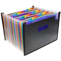 Penck Expanding File Folder 36 Pockets  Large Capacity Multicolored Portable Accordion A4 Document Organizer - Works On Letter Size And A4 Size For Home/Office/Business/Study