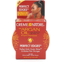 Creme Of Nature Argan Oil Perfect Edges Control 2.25 Ounce Jar (66Ml) (2 Pack)