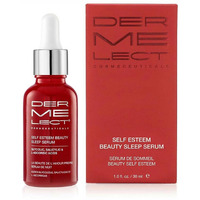 Dermelect Self-Esteem Beauty Sleep Serum For Face - Glycolic Acid  Salicylic Acid  L-Ascorbic Acid  Brightening & Resurfacing Serum For Acne Spots  Pores  Wrinkles  1 Oz