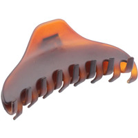 Parcelona French Skinny Boss Medium Dark Brown Shell Matte Finish Covered Spring Jaw Hair Claw Clip Clutcher Clamp - 3.5 Inches