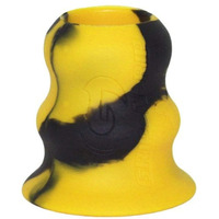 Grip-N-Rip Softball Bat Taper Grip - Hitting And Training Aid  Durable  Easy-On/Off - Black/Yellow