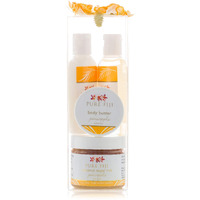 Pure Fiji Spa Gifts For Women And Man - Body Gift Box Include: Sugar Scrub  Bath And Body Oil  Body Butter And Body Lotion  Scent Pineapple