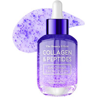 Collagen & Peptides Serum For Face - Anti Aging  Wrinkle Reduction  Firming  Hydrating  Nourishing - Lightweight Korean Skin Care - All Skin Types  Vegan  Cruelty Free Korean Skincare - 1.69 Fl. Oz